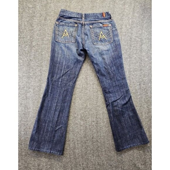 7 For All Mankind Denim - 7 For All Mankind Jeans Womens 28 Blue A Pocket Relaxed Bootcut Denim